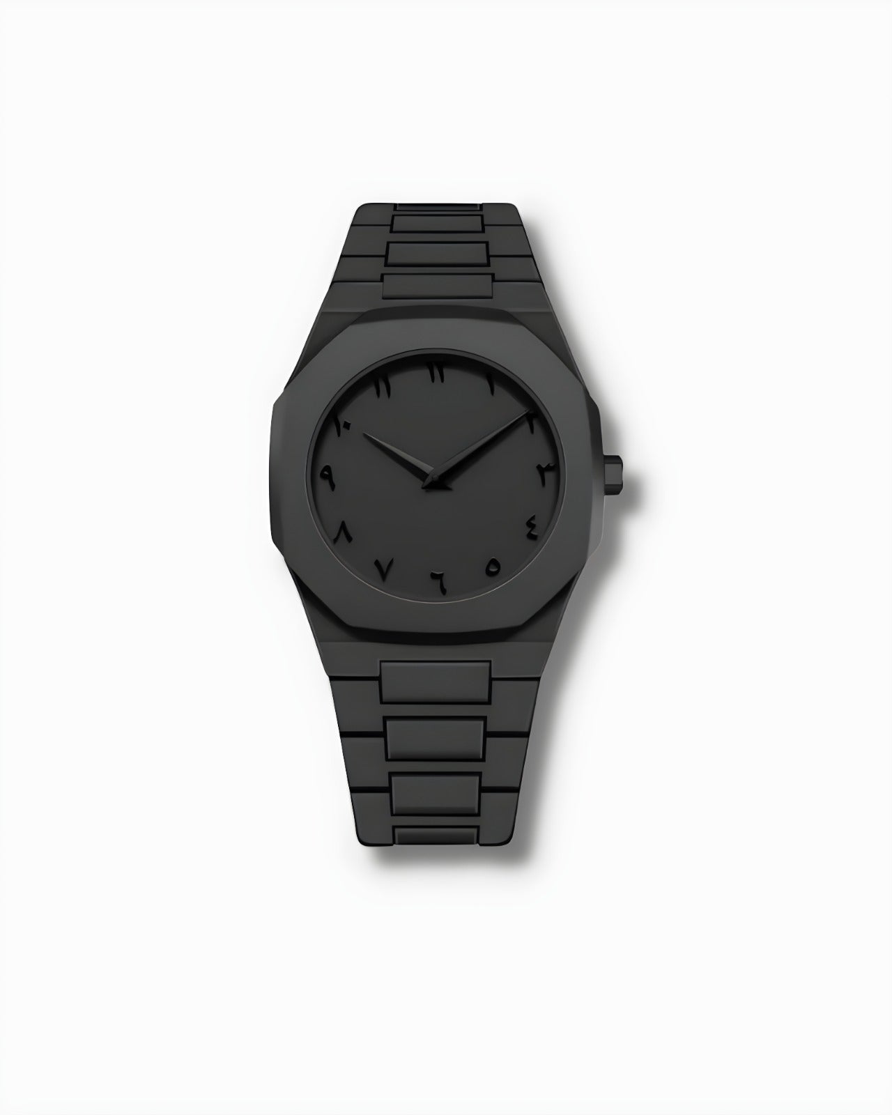 Premium Black Aura Arabic Dial Watch